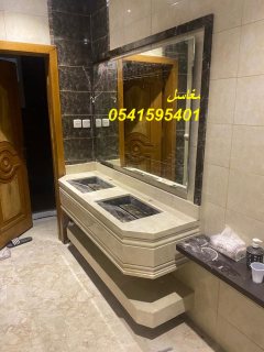 مغاسل رخام حديثة تركيب وبناء مغاسل رخام حمامامات في الرياض من صور مغاسل رخام 