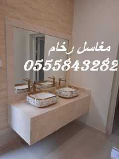  مغاسل رخام ، ديكورات مغاسل حمامات افضل صور مغاسل حمامات في الرياض  2
