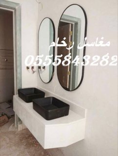  مغاسل رخام ، ديكورات مغاسل حمامات افضل صور مغاسل حمامات في الرياض  6