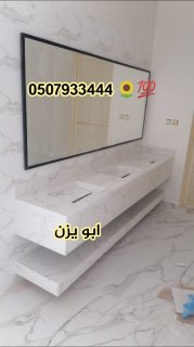  مغاسل رخام , ديكورات حمامات فاخرة  6