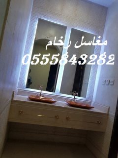 مغاسل رخام ، ديكورات مغاسل حمامات افضل صور مغاسل حمامات في الرياض  2