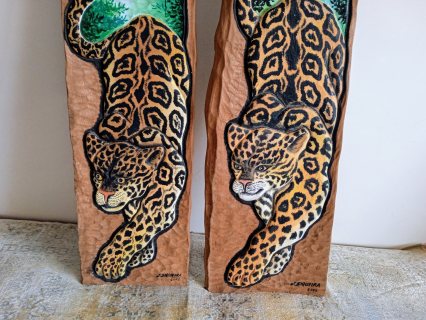 لوحتان فنيتان من  خشب السدر الأحمر للفنانة البرازيلية siqueira  5