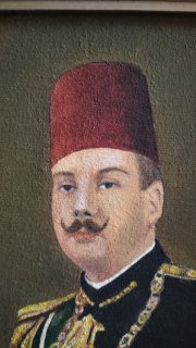 The King Farouk oil painting a unique piece  2