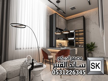 تصميم داخلي فلل و شقق باقل الاسعار 6