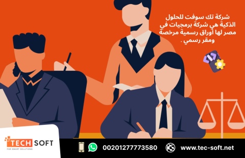 شركة برمجيات في مصر – تك سوفت للحلول الذكية – Tec Soft for SMART  1