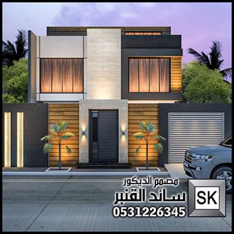 تصميم و تنفيذ واجهات فلل و قصور و عمائر فخمة في الرياض 9