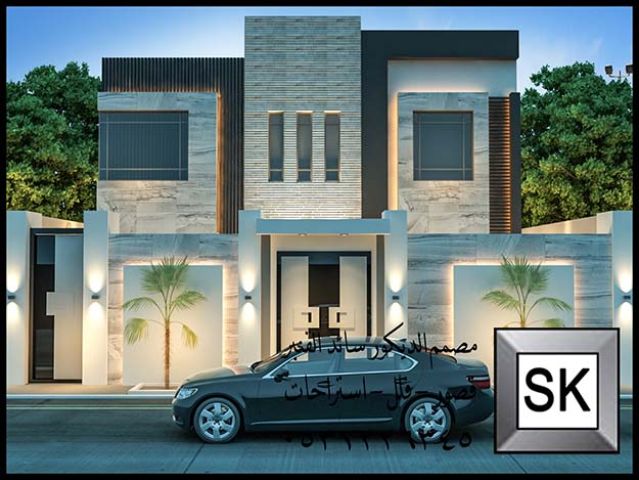 تصميم و تنفيذ واجهات فلل خارجية في جده 2