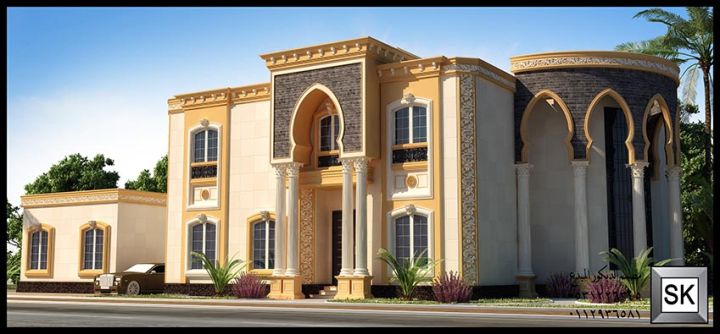 تصميم و تنفيذ واجهات فلل خارجية في جده 8