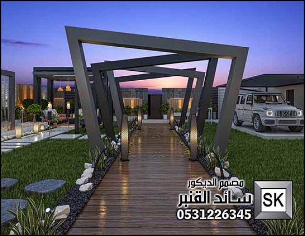 تصميم و تشطيب لاندسكيب شاليهات و مزارع في الرياض