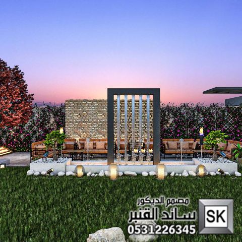 تصميم و تشطيب لاندسكيب مزارع و شاليهات في السعودية 9