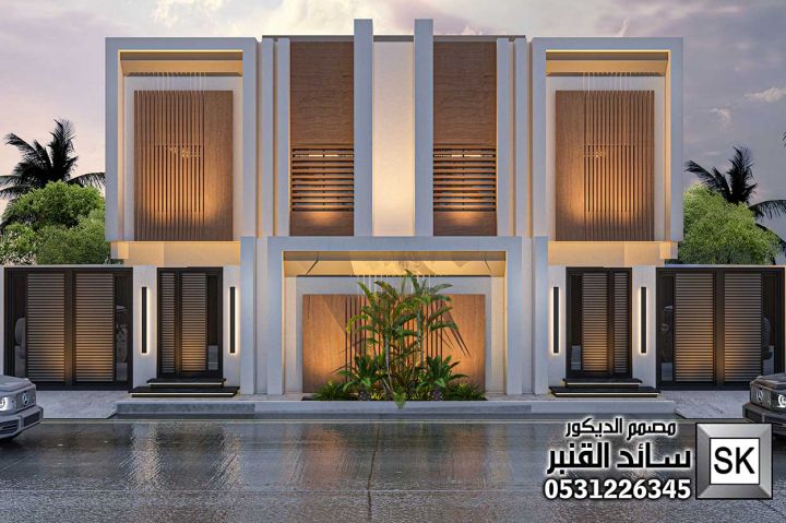 تصميم و تشطيب واجهات خارجية دوبلكس في الرياض 6