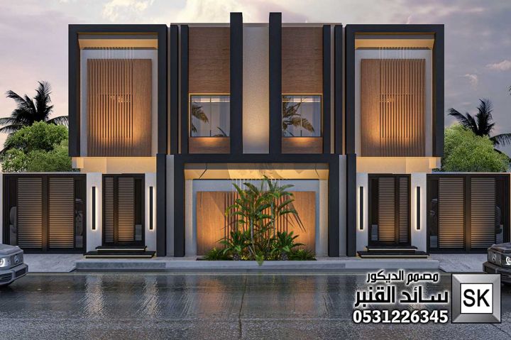 تصميم و تشطيب واجهات خارجية دوبلكس في الرياض 8