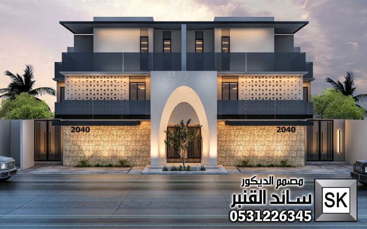 تصميم و تنفيذ تاون هاوس فاخر في الرياض 6