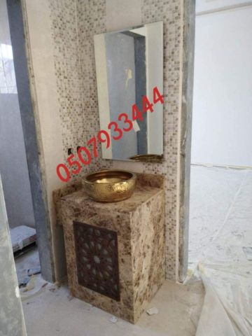 مغاسل رخام ، بناء مغاسل رخام حمامات 3