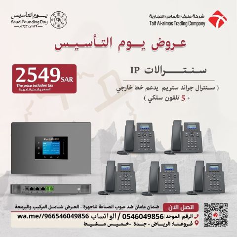 سنترالات جراند ستريم سنترالات سنترال Ip تليفون مكتبي 3