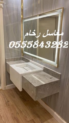  مغاسل رخام ، ديكورات مغاسل حمامات ,صور مغاسل 7