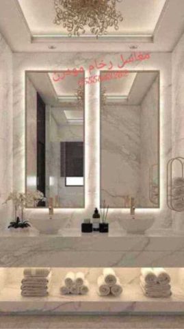مغاسل رخام ، ديكورات مغاسل حمامات ,صور مغاسل 8