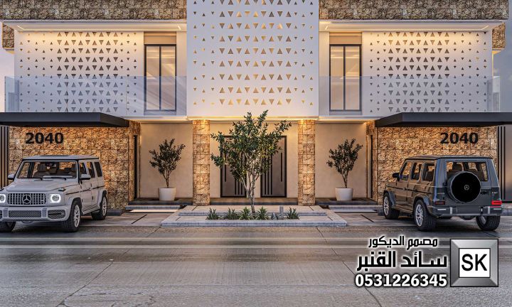 تصميم و تنفيذ واجهات تاون هاوس في الرياض 9