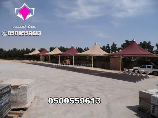 تنفيذ وتوريد وتركيب مشاريع مظلات مواقف سيارات 0500559613 8