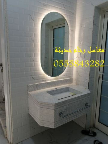  مغاسل رخام , صور مغاسل حمامات امريكية جديدة 8