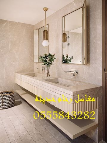 مغاسل رخام , صور مغاسل حمامات امريكية جديدة 10