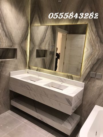  مغاسل رخام ، افضل صور مغاسل حمامات , ديكورات مغاسل حمامات جديدة 9