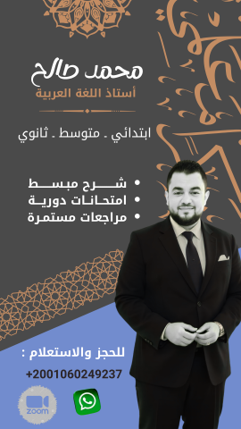 الأستاذ محمد صالح معلم لغتي والقدرات اللفظي  4