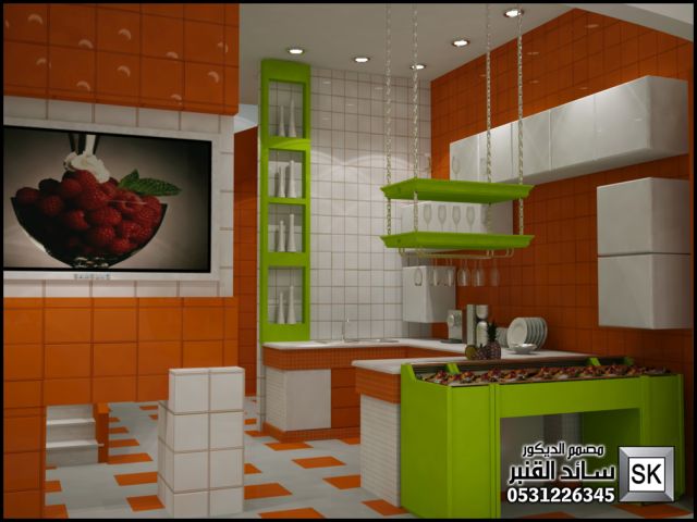 تصميم و تنفيذ محل عصيرات فاخر في الرياض 5