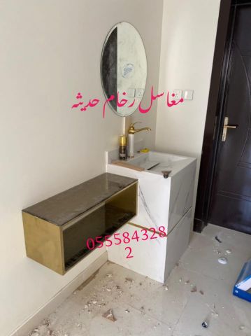  مغاسل رخام ، اجمل ديكورات مغاسل 7