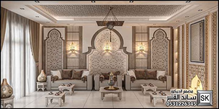 تصميم و تنفيذ ديكور مجالس أندلسية فخمة في الرياض 4