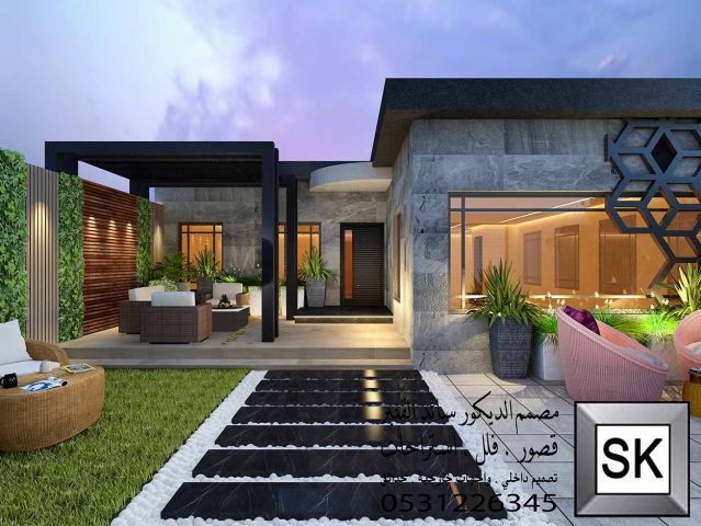 تصميم و تنفيذ لاندسكيب مزارع فخمة في الرياض 7