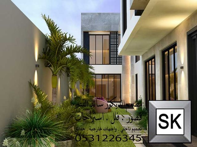 تصميم واجهة فيلا فخمة في الرياض 2