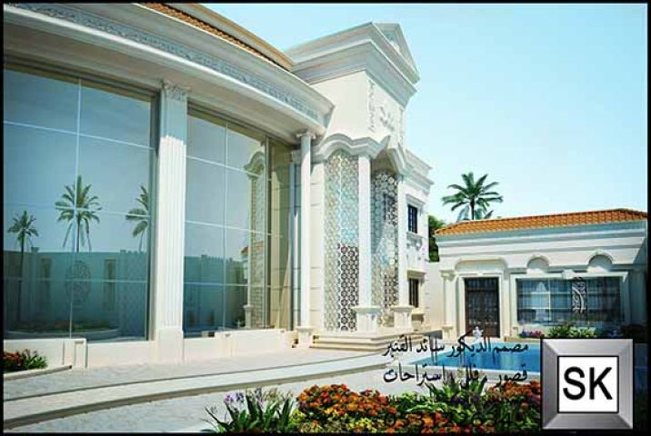 تصميم واجهة فيلا فخمة في الرياض 5