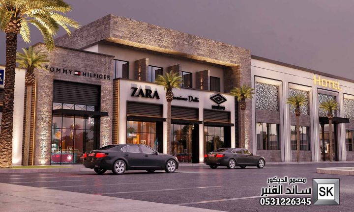 تصميم و تنفيذ مركز تجاري و مولات و محلات و أسواق تجارية في الرياض 9