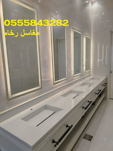  مغاسل رخام , مغاسل حمامات منوعة , صور مغاسل حمامات بسيطة 8