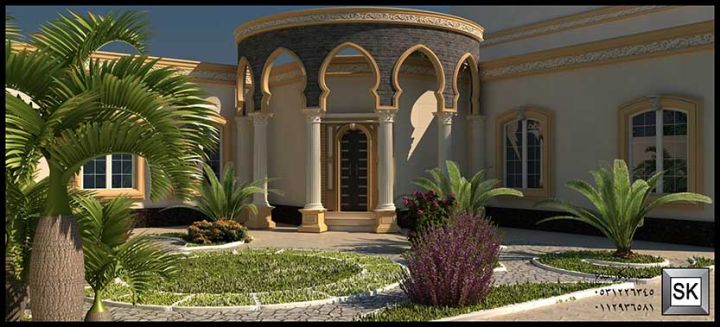 مصمم واجهة قصور كلاسيك فخمة في السعودية 2