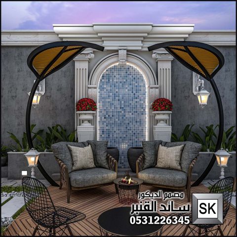 تنسيق حدائق منزلية فخمة في الرياض