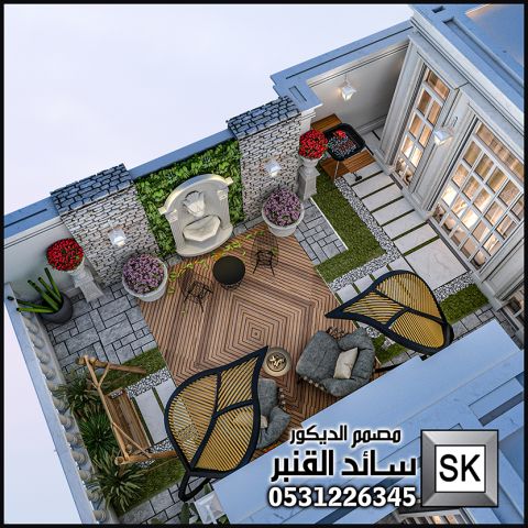 تنسيق حدائق منزلية فخمة في الرياض 2