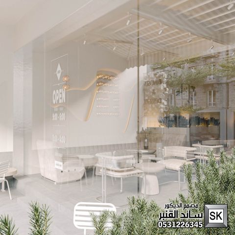 تصميم و تنفيذ كوفي شوب فاخر في الرياض 4