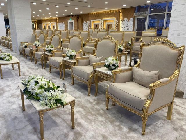 تأجير كنب جلد في الرياض ، طاولات و كراسي الحفلات 8597 766 056 3