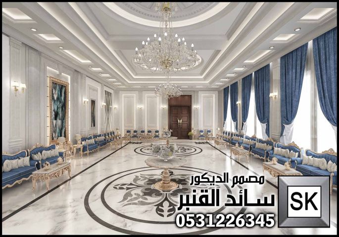 تصميم و تشطيب  مجالس ضيافة رجال فخمة في الرياض 6