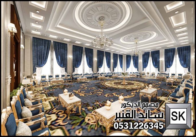 تصميم و تشطيب  مجالس ضيافة رجال فخمة في الرياض 10