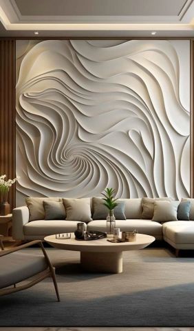 جدران خشب حفر ثري دي فاخر في الرياض 4