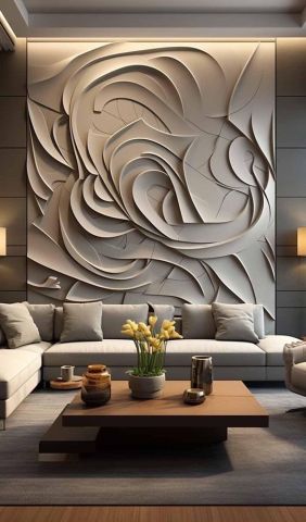 جدران خشب حفر ثري دي فاخر في الرياض 6