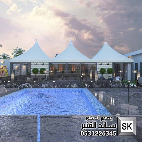 مصمم لاندسكيب شاليهات في الرياض 4