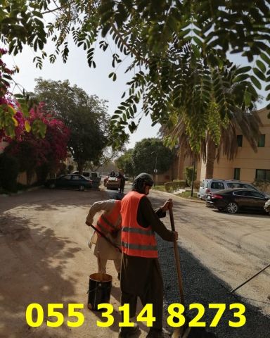 عمل اسفلت امام المنازل في الرياض  086 704 37 05 3