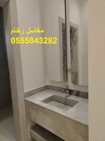  مغاسل رخام , ديكورات حمامات فاخرة  8
