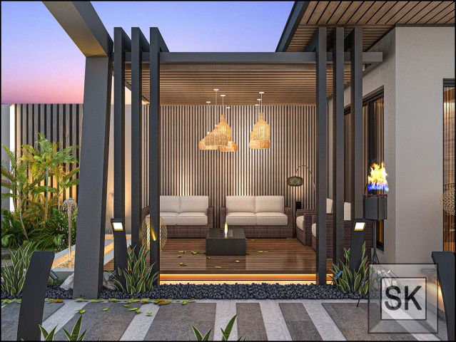 مصمم حدائق شاليعات و استراحات و مزارع في الرياض 9