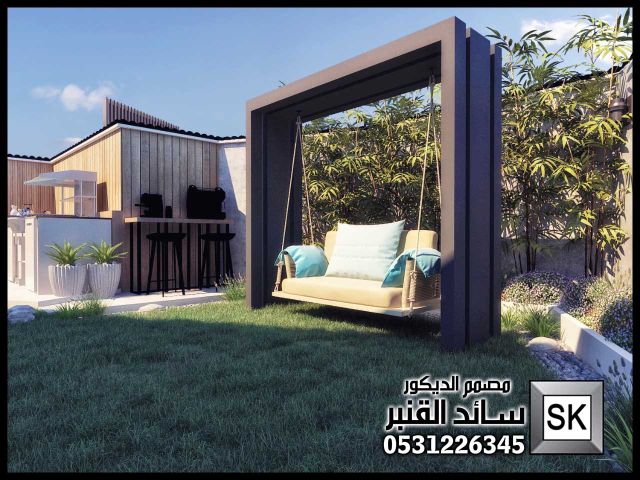 مصمم لاندسكيب منزلي مبدع في الرياض