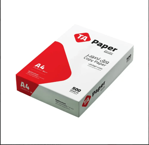 كرتون أوراق طباعة A4 عدد 5 رزمة 500 ورقة شديدة البياض